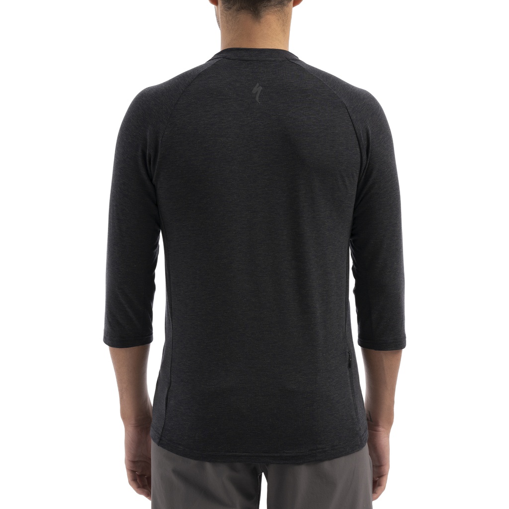 JERSEY SPZ ENDURO MERINO 3/4 BLK MEN