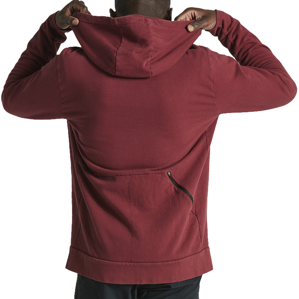 HOODIE SPZ LEGACY WORDMARK ZIP-UP MRN