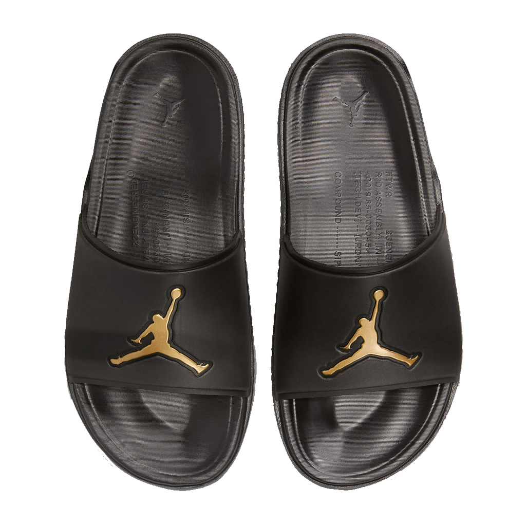 ZAPATO NIKE JORDAN JUMPMAN SLIDE BLACK/MTLC GOLD
