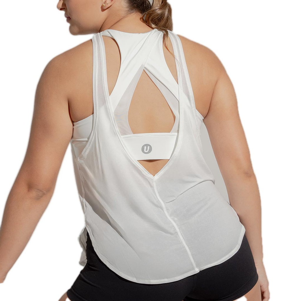 FRANELILLA UBX FITNESS TOP BLANCO