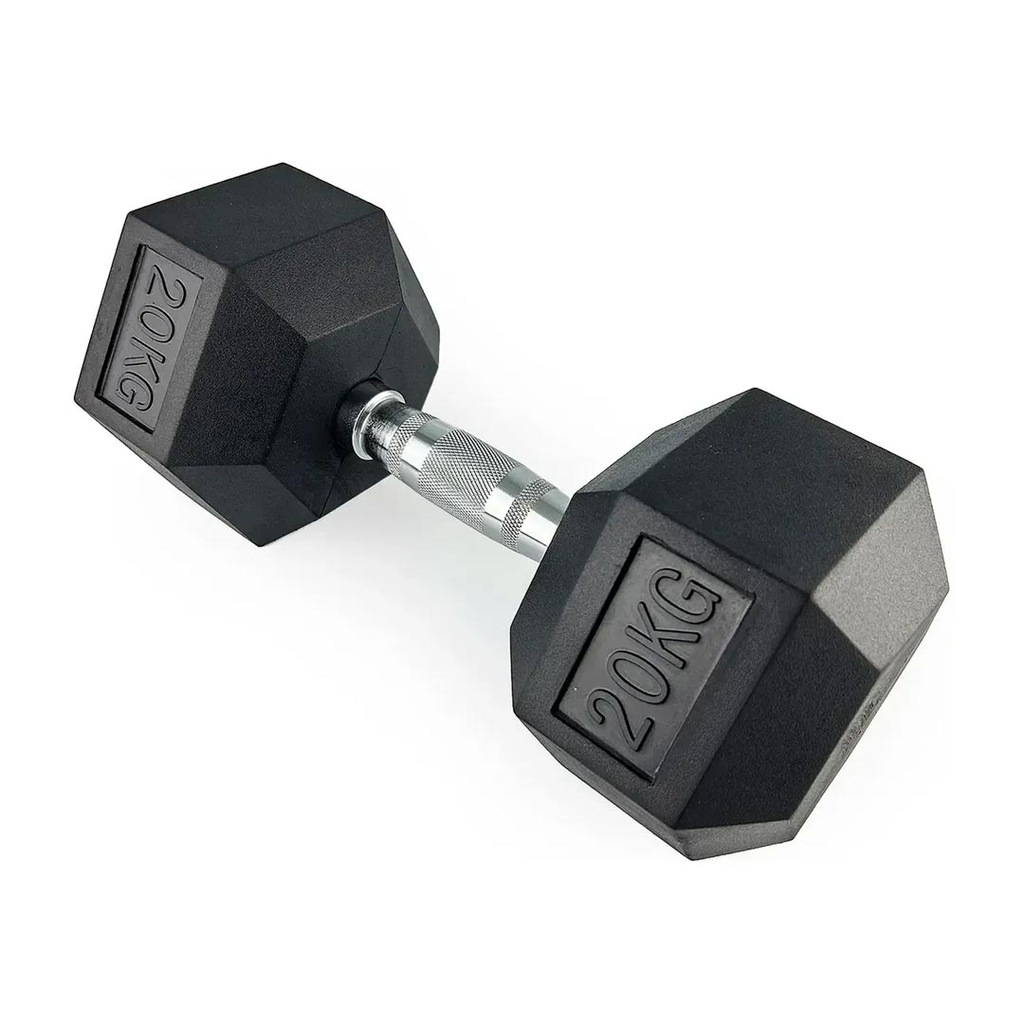 MANCUERNA KIMBOW HEXAGONAL 20 KG BLACK