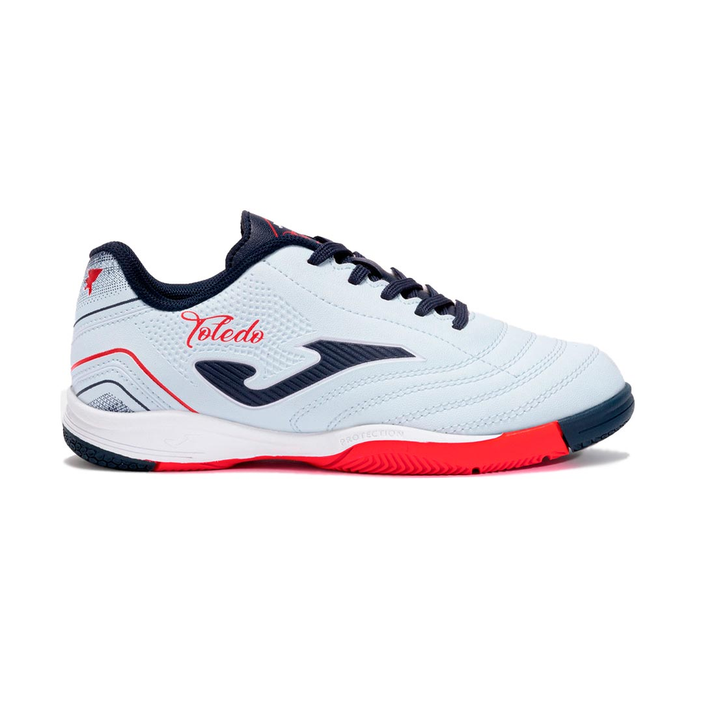 ZAPATO FUTBOL JOMA TOLEDO JR 2505 INDOOR  WHITE/BLUE/RED