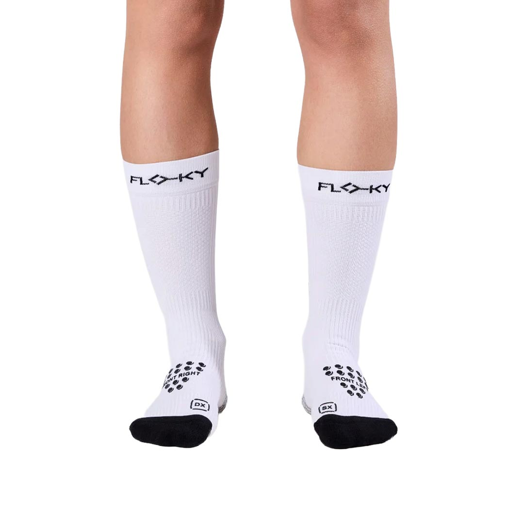 MEDIAS FLOKY ANTIRESBALANTE 3D WHITE