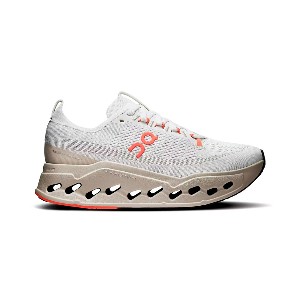 ZAPATO ON CLOUDSURFER MAX RUNNING IVORY/SALMON