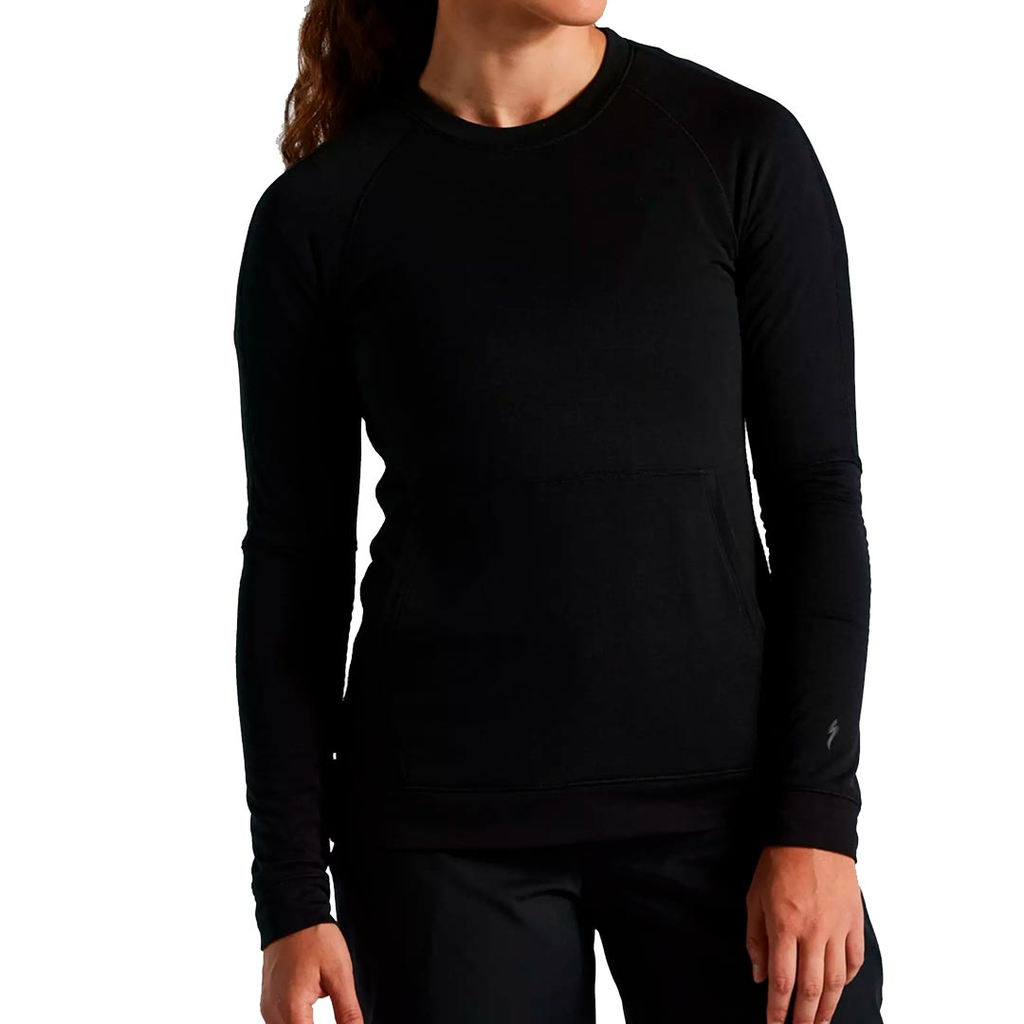 JERSEY  SPZ TRAIL POWERGRID LS WMN BLK