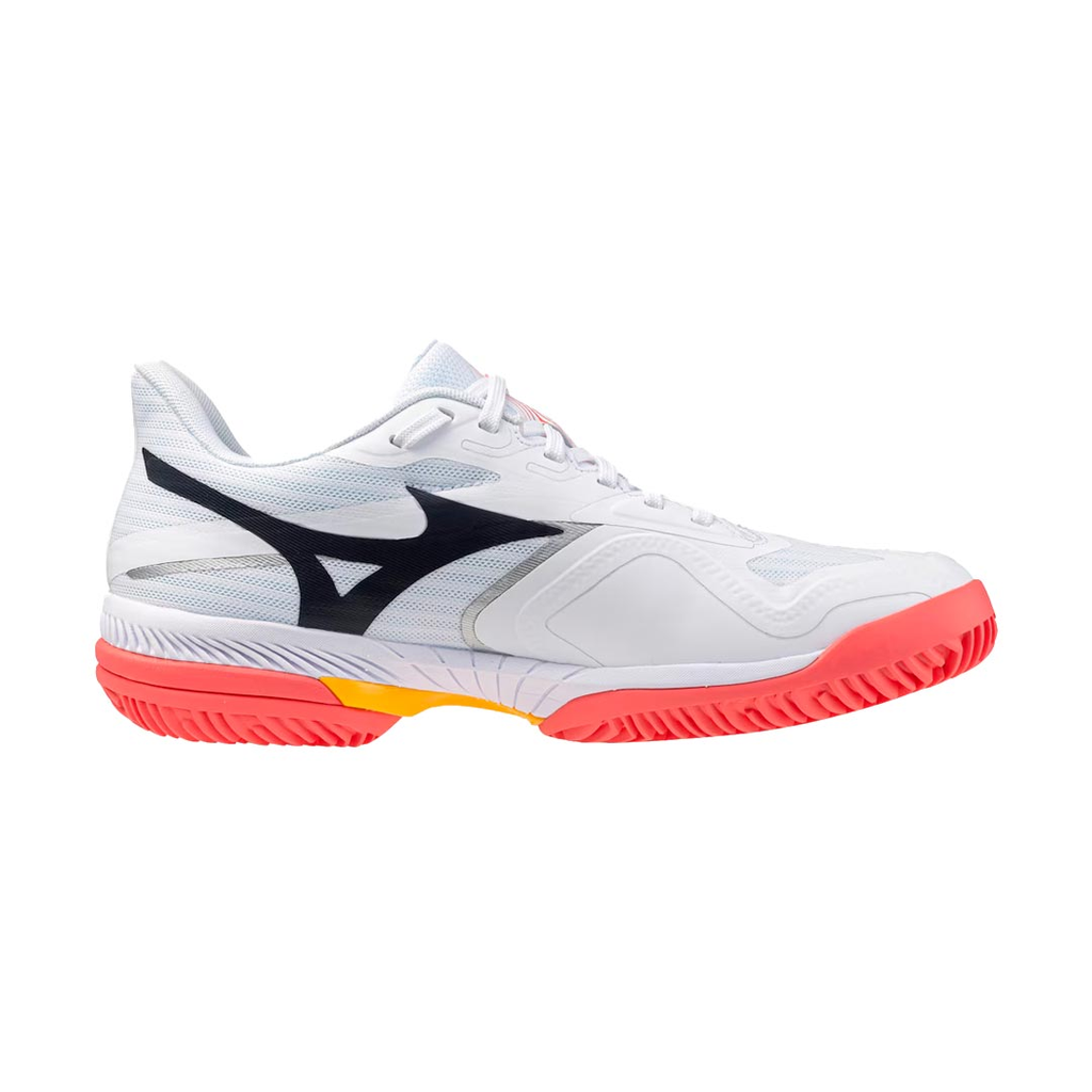 ZAPATO MIZUNO COURT CC WAVE EXCEED TENIS WHITE/PINK