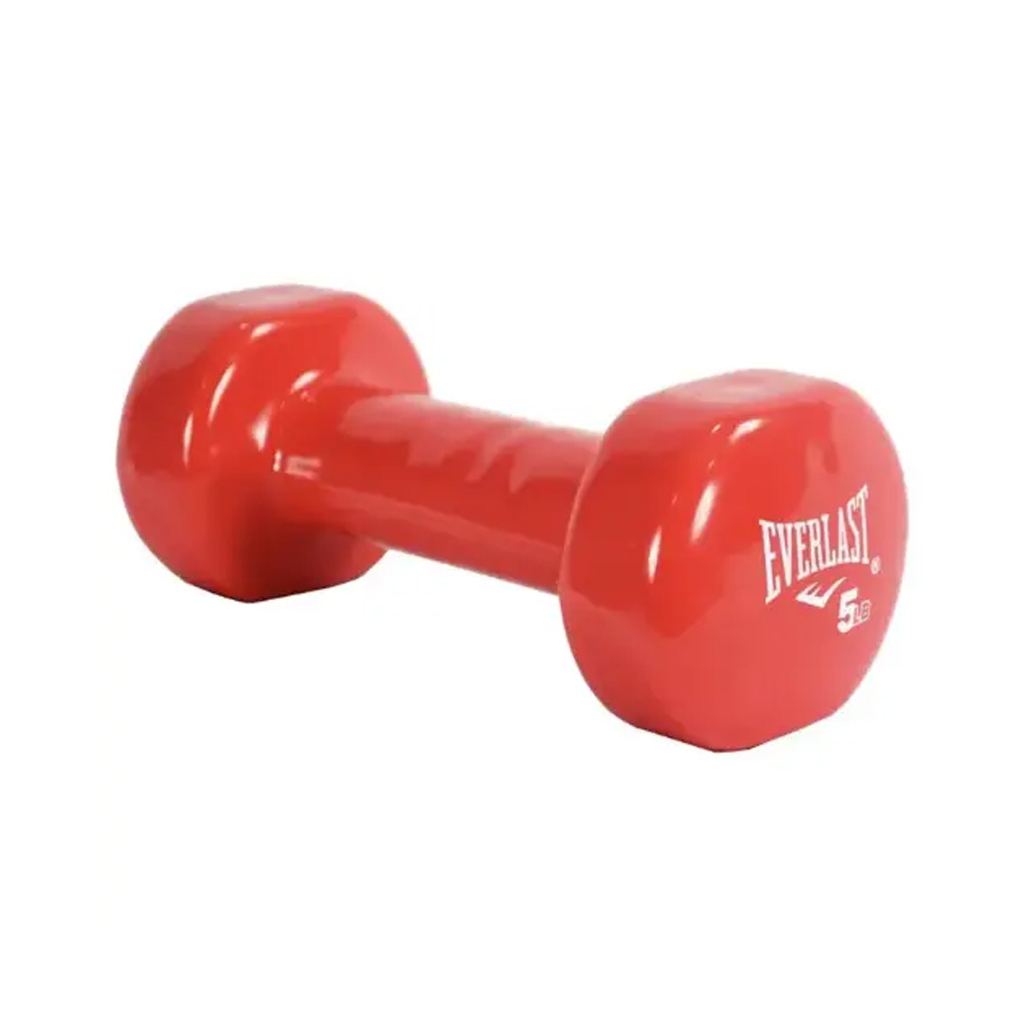 MANCUERNA EVERLAST VINYL 5 LB REV GYM RED