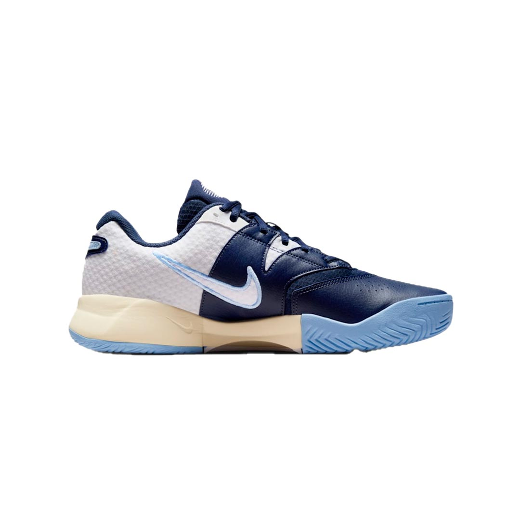 ZAPATO NIKE LITE 4 HC COURT TENNIS WHITE/PSYCHC BLUE-MIDNIGHT NVY