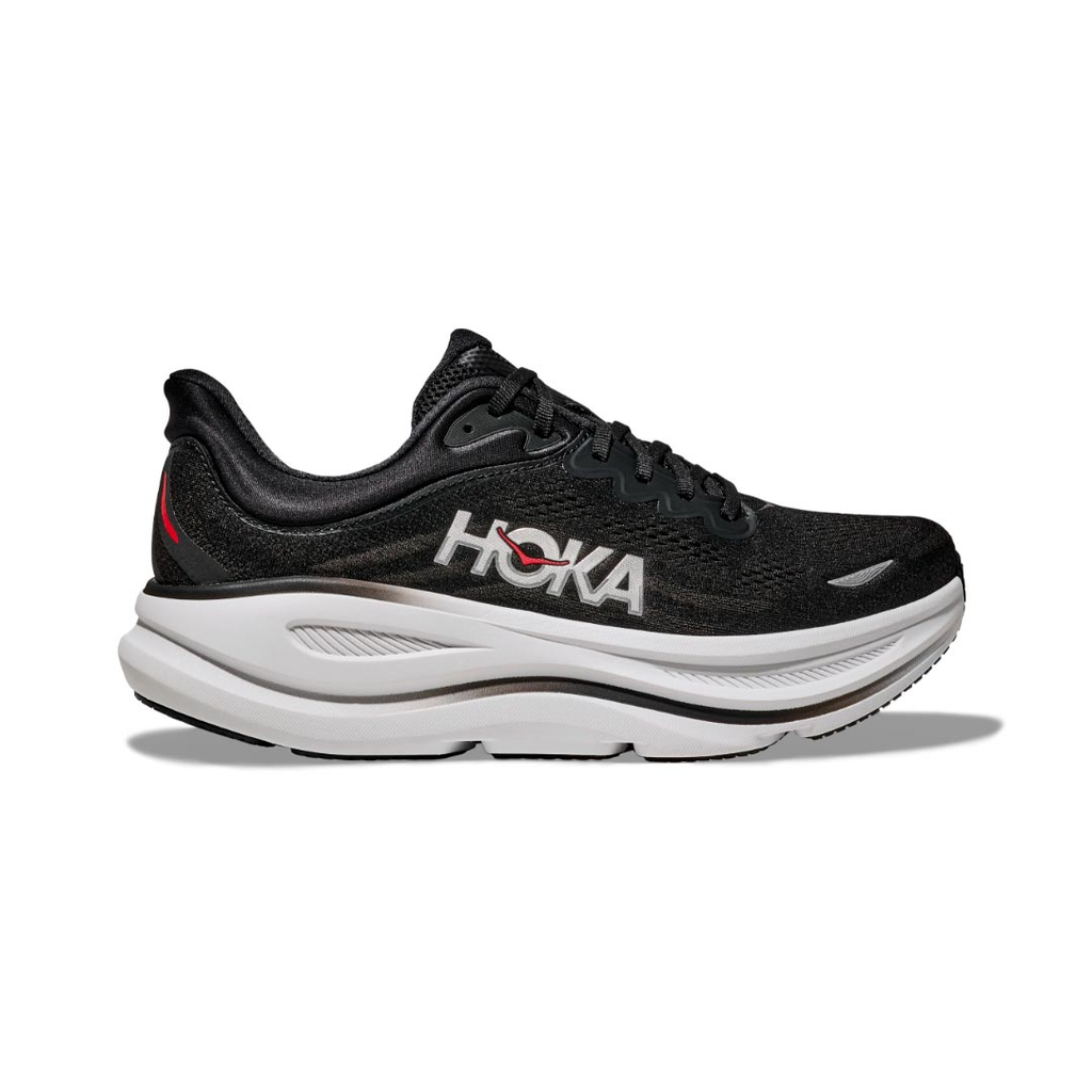 ZAPATO HOKA BONDI 9 RUNNING BLACK/VERMILLION