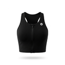 TOP UBX FITNESS FRONTZIP NEGRO