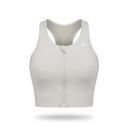 TOP UBX FITNESS FRONTZIP BLANCO