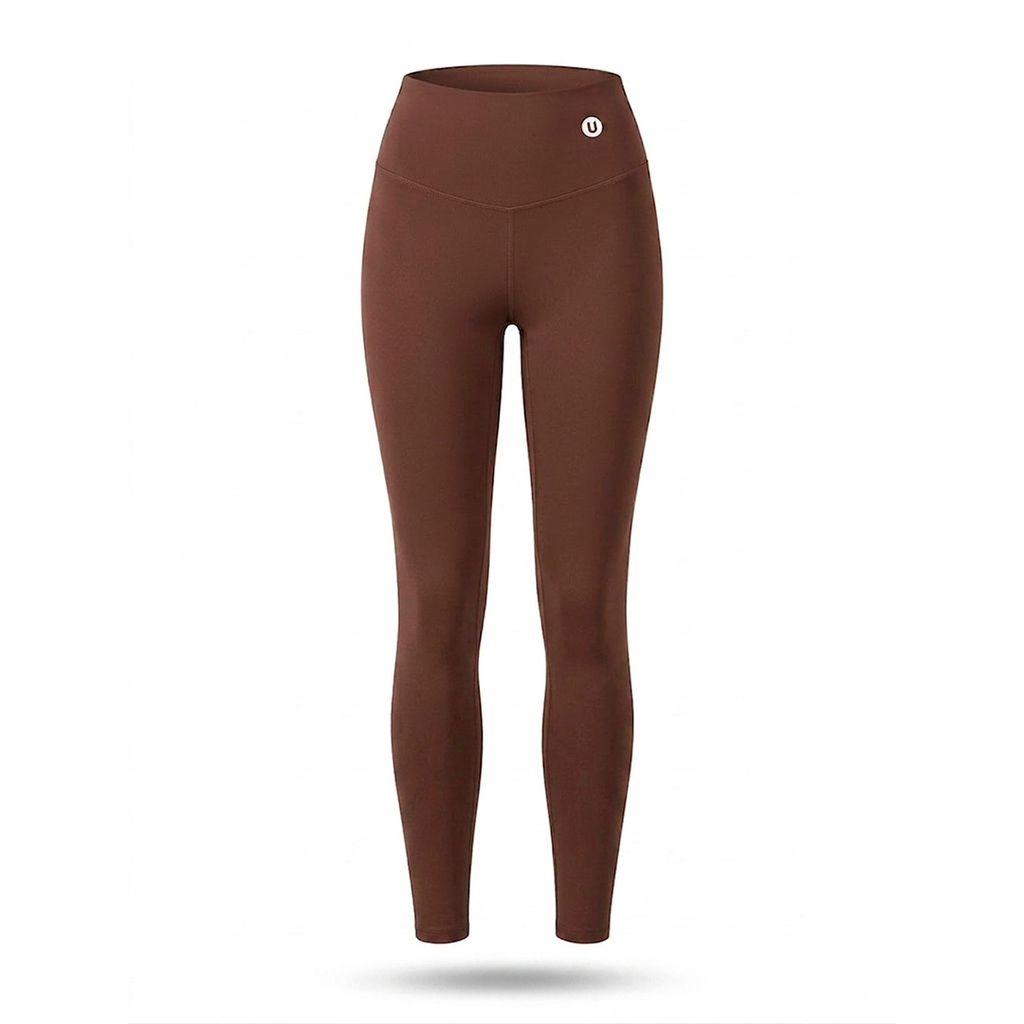 LEGGINS UBX FITNESS HIGH WAIST MARRON