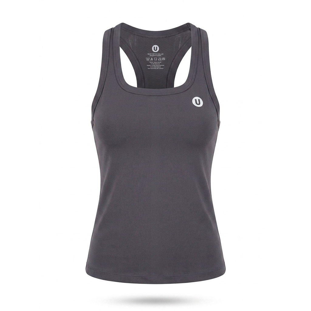 FRANELILLA UBX FITNESS RACER NEGRO