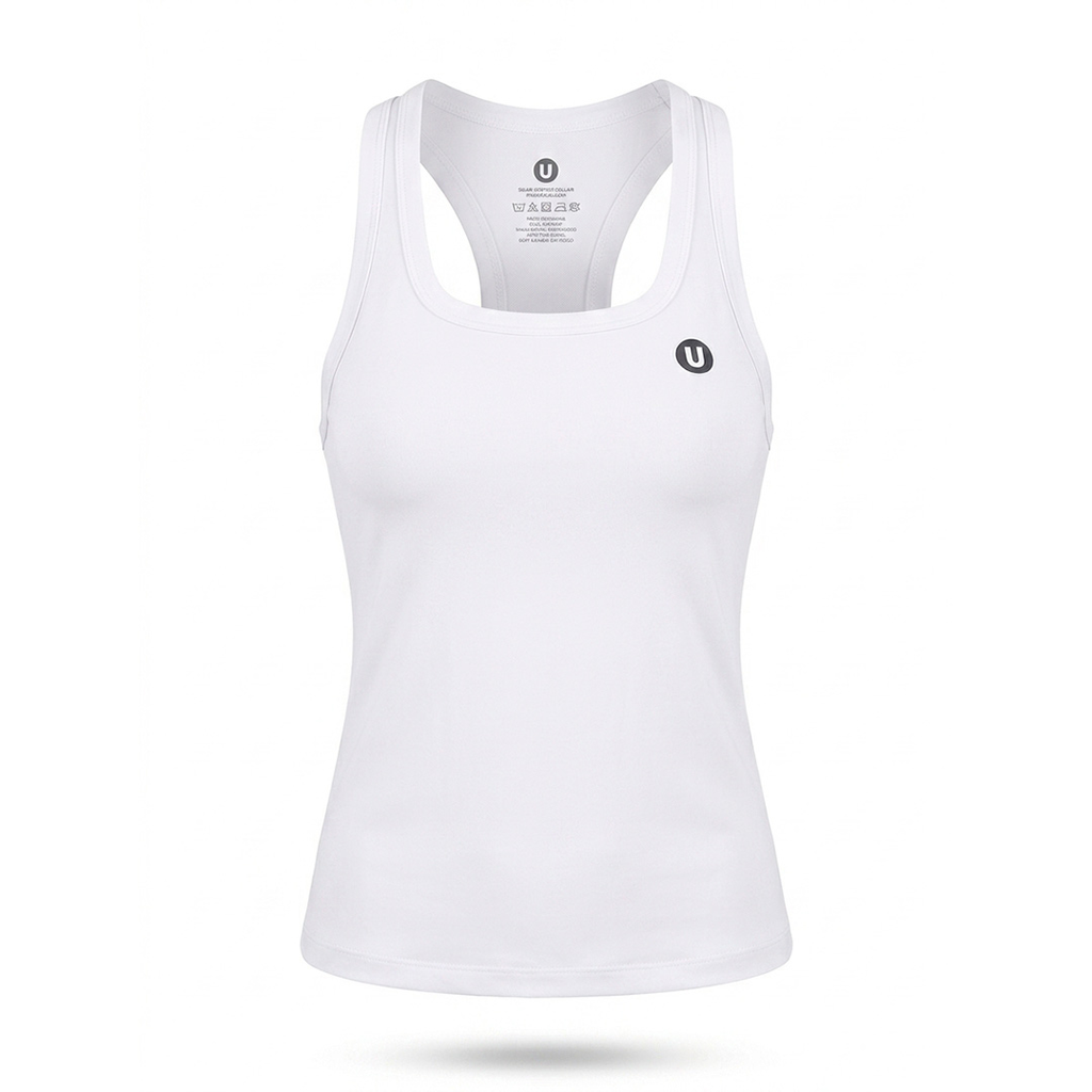FRANELILLA UBX FITNESS RACER BLANCO