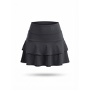 FALDA UBX FITNESS DOBLE VOLANTE NEGRO