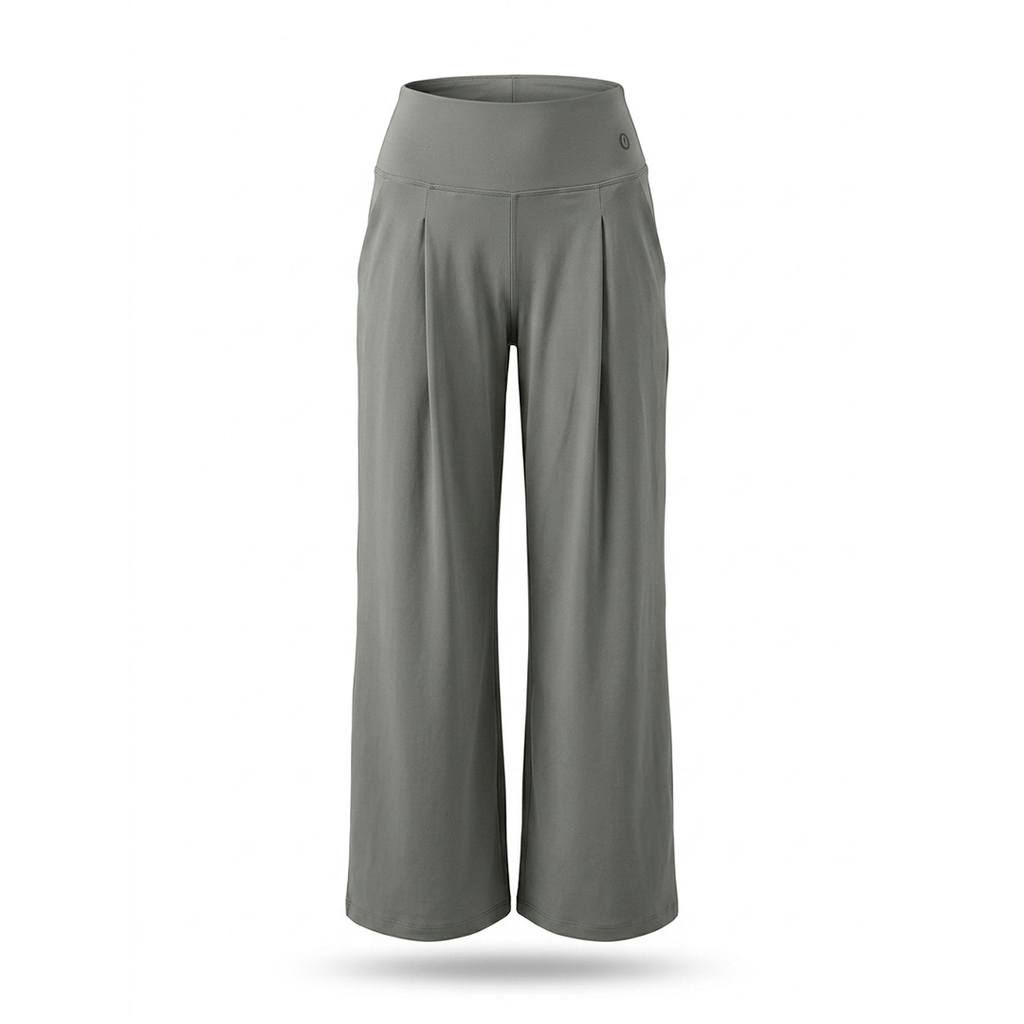 PANTALON UBX FITNESS PALAZZO VERDE