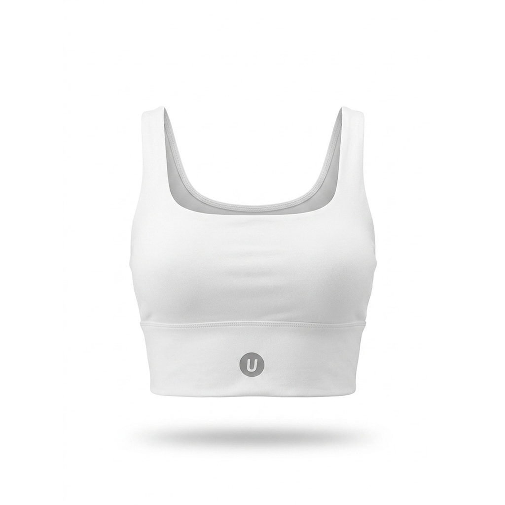 TOP UBX FITNESS CROSS BACK BLANCO