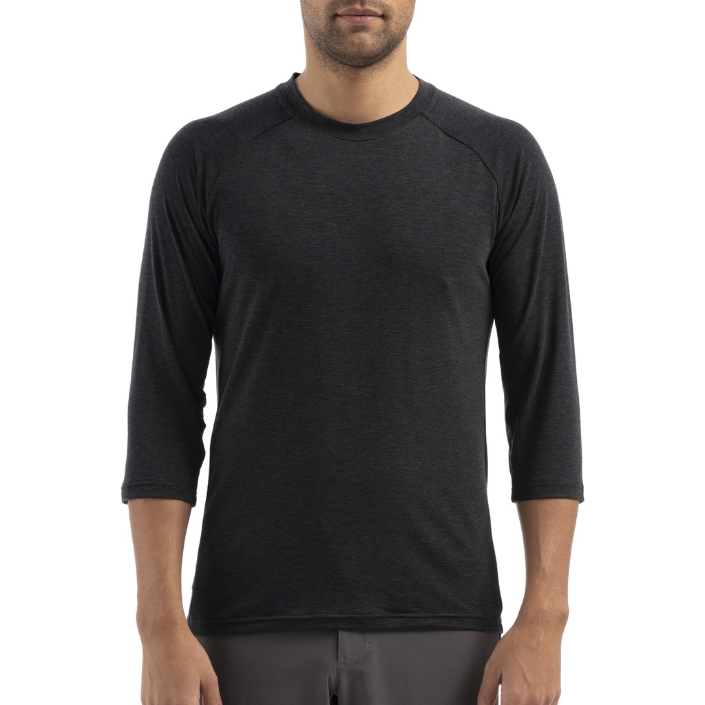 JERSEY SPZ ENDURO MERINO 3/4 BLK