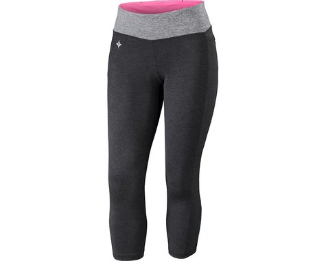 LICRA SPZ SHASTA 3/4 CYCLING TIGHT BLK HTHR