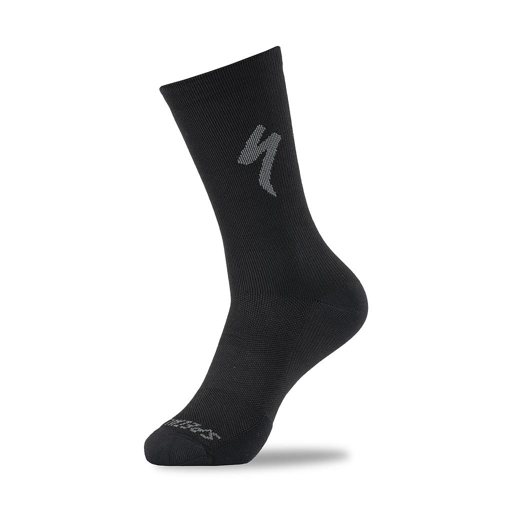 MEDIAS SPZ SOFT AIR TALL LOGO SOCK BLACK