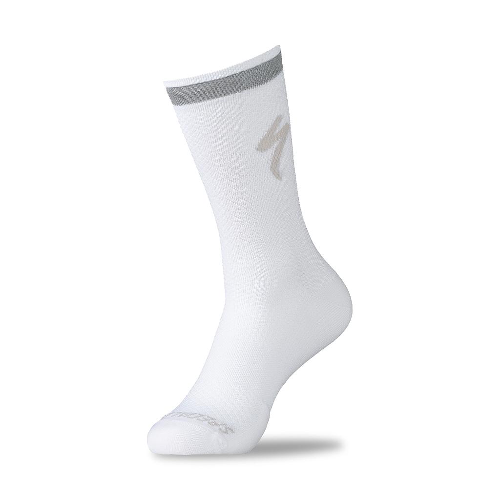 MEDIAS SPZ SOFT AIR REFLECTIVE TALL SOCK WHITE