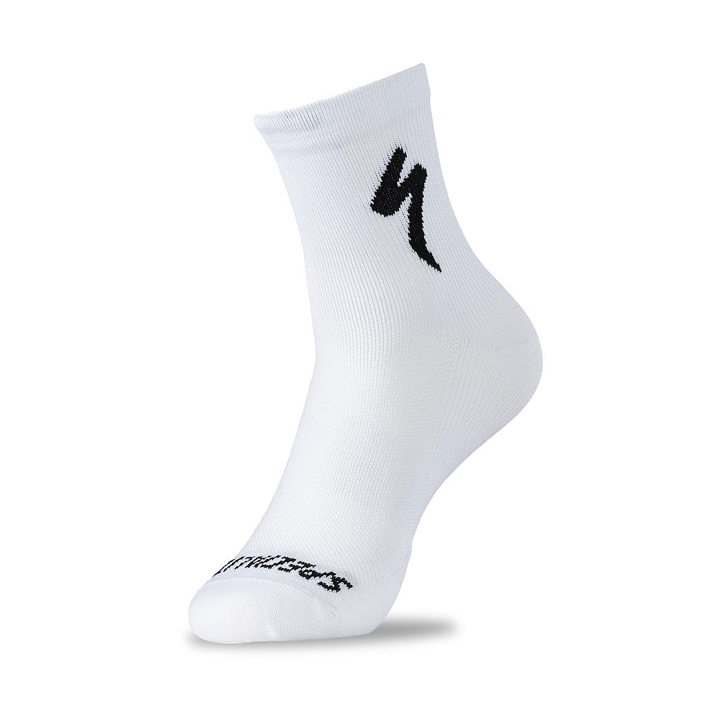 MEDIA SPZ SOFT AIR MID LOGO SOCK WHT/BLK UNISEX