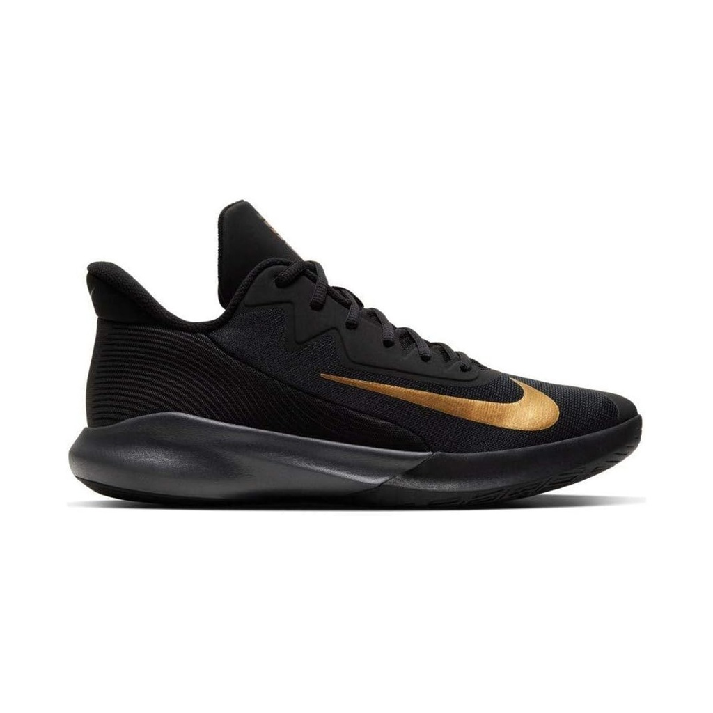 ZAPATO NIKE PRECISION 4 BASKETBALL BLK/GLD/SMOKE-GRY