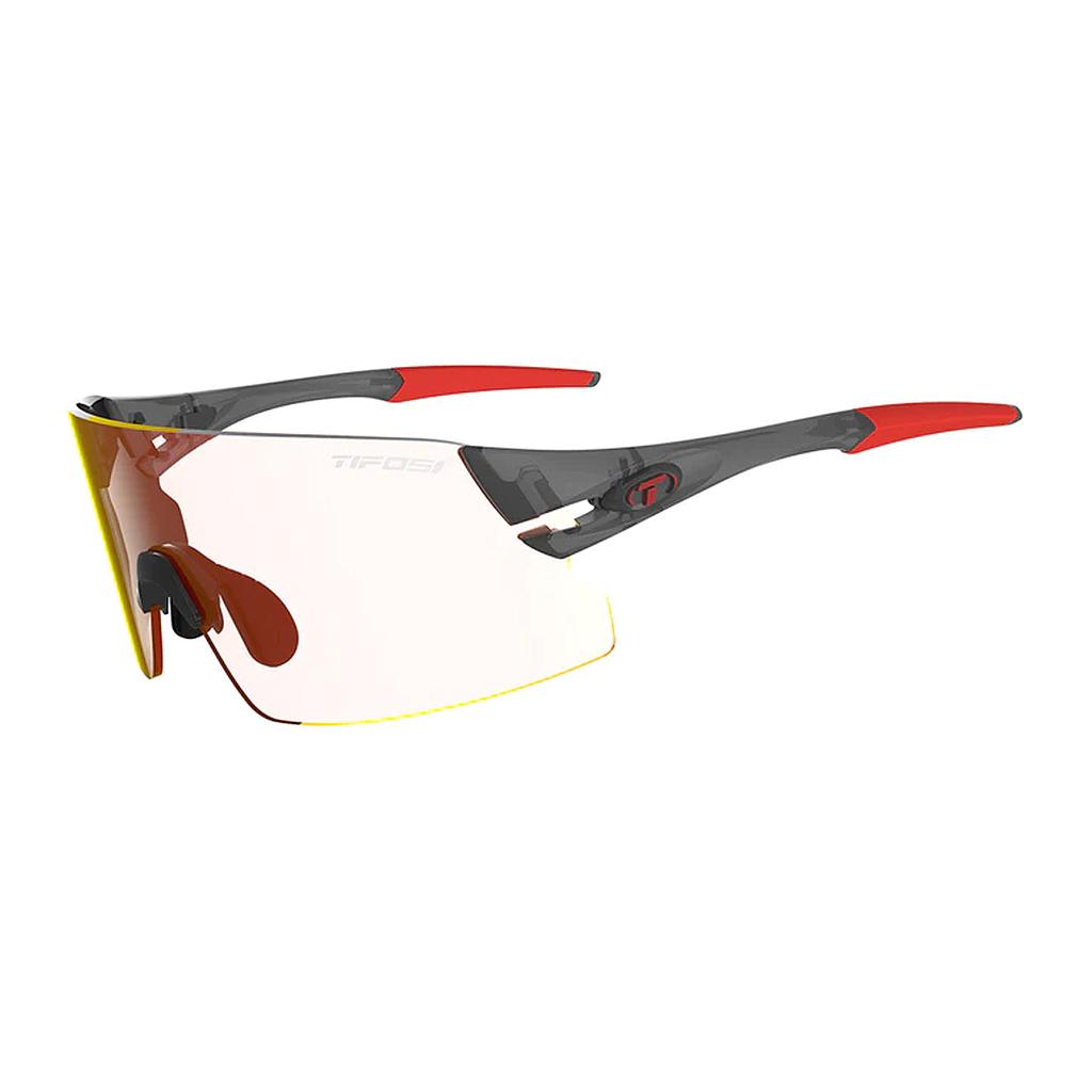 LENTE TIFOSI RAIL XC TECH MONTURA SATIN VAPOR LENTE CLARION RED