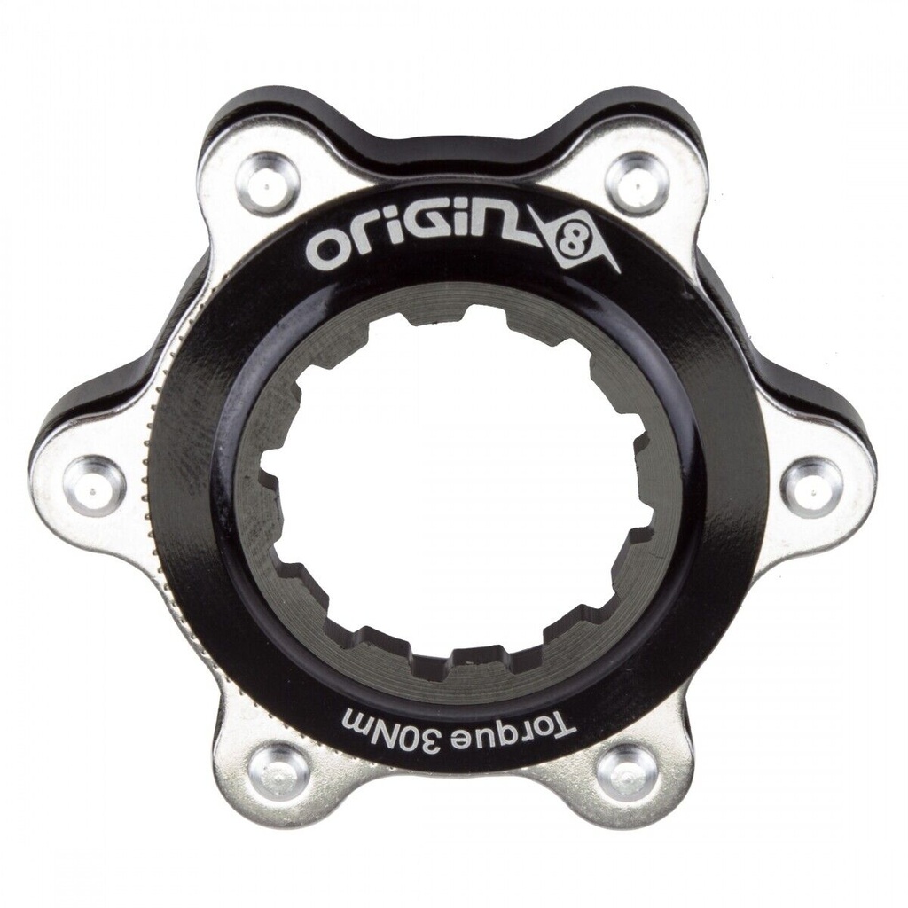 ADAPTADOR PARA DISCO ORIGIN8 BRAKE PART DISC ADAPTER 6H/CTR LOCK BLK f/QR BULK