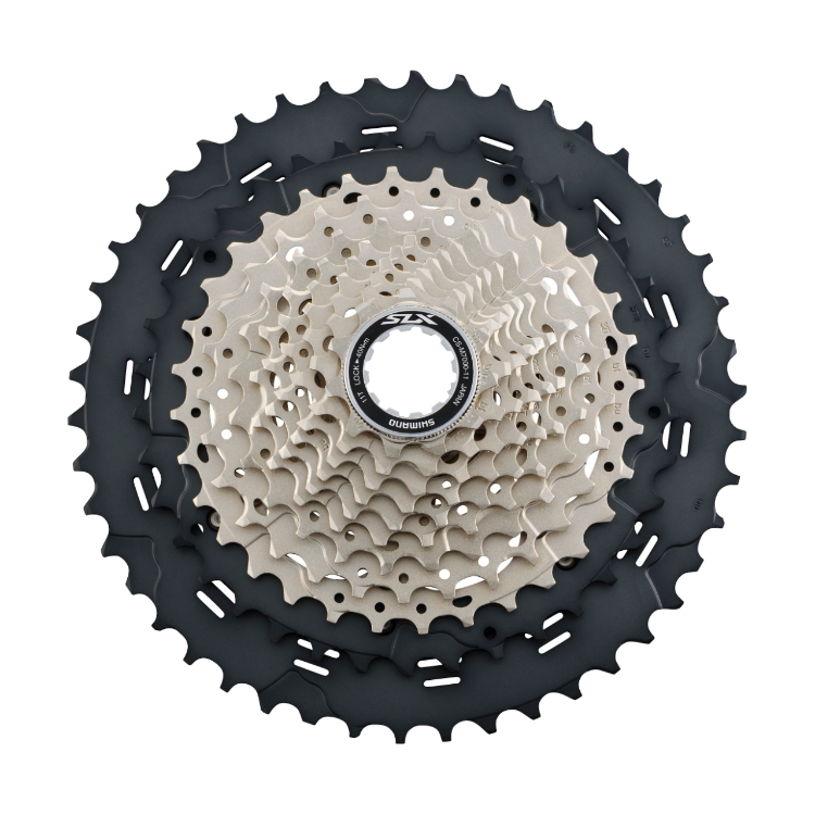 CASETTE SHIMANO CASSETTE SLX 11 VELOCIDADES 11-13-15-17-19-21-24-28-32-37-42T EMPAQUE INDIVIDUAL. CS-M7000 SIL