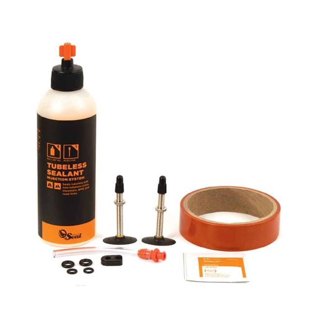 KIT ORANGE SEAL 18MM (SELLANTE 8OZ, CINTA18MM/12YD, VALVULAS 48MM) EPIC / BLACK
