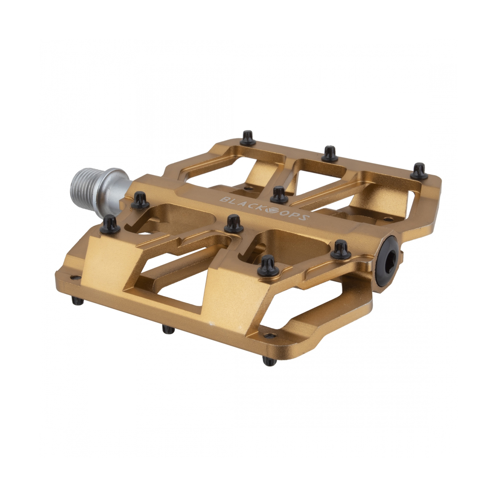 PEDAL BLACK OPS ALUMINIO 9/16 TRAIL GOLD
