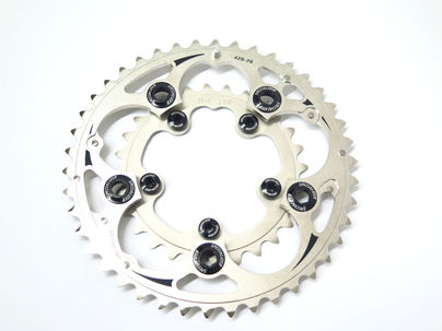 ARAÑA SPZ SW MTN C-RING SET DBL 42/28T SW BLK/WTH