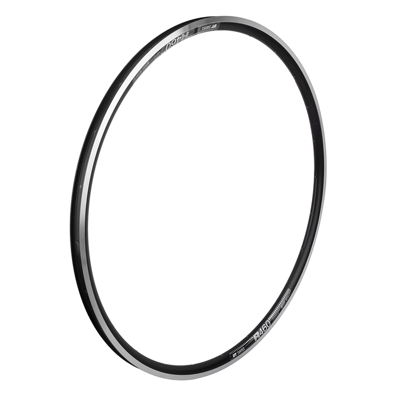 RIM DT SWISS R460 700C 622x18 24 BLK/MSW SLEEVE D OEM BLACK