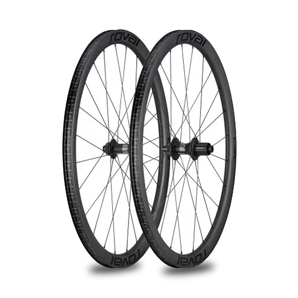 SET DE RUEDA ROVAL RAPIDE C 38 DISC SATIN CARBON/BLK