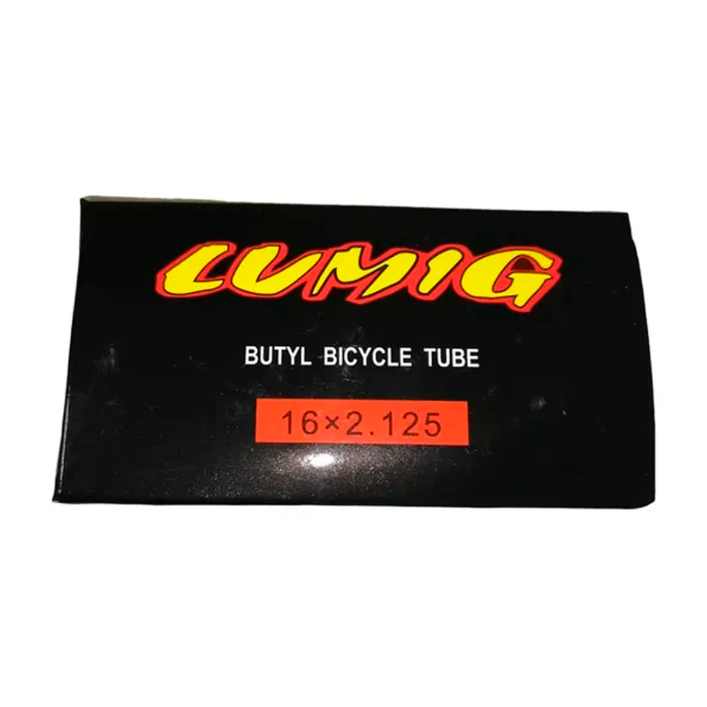 TRIPA SHIMANO CAMARA DE AIRE 16" x 2.125" VALVULA DUNLOP CON GUSANILLO DE PRESION ESTANDAR BLK