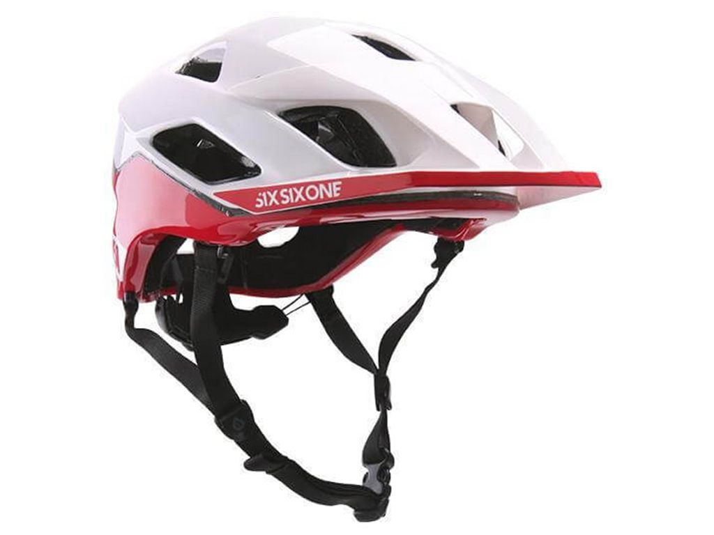 CASCO SIXSIXONE EVO AM HELMET RED/WHITE