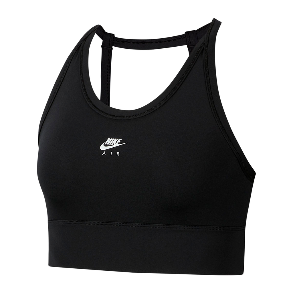 TOP NIKE SWOOSH AIR BRA PAD TRAINNING BLK/BLK/(WHT)