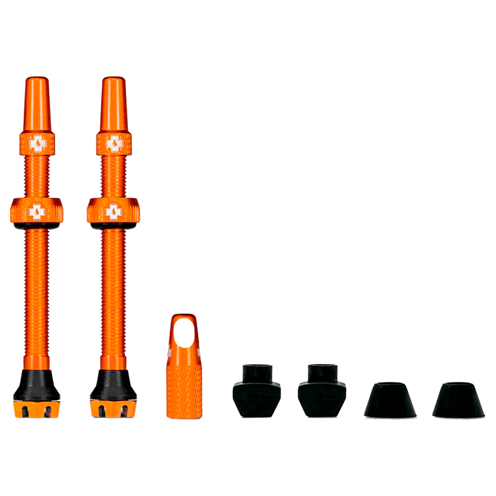 VALVULA MUC-OFF TUBELESS 60MM FRANCESA ORANGE