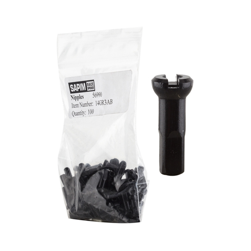 NIPPLE SAPIM 2,0X14 POLYAX BLACK