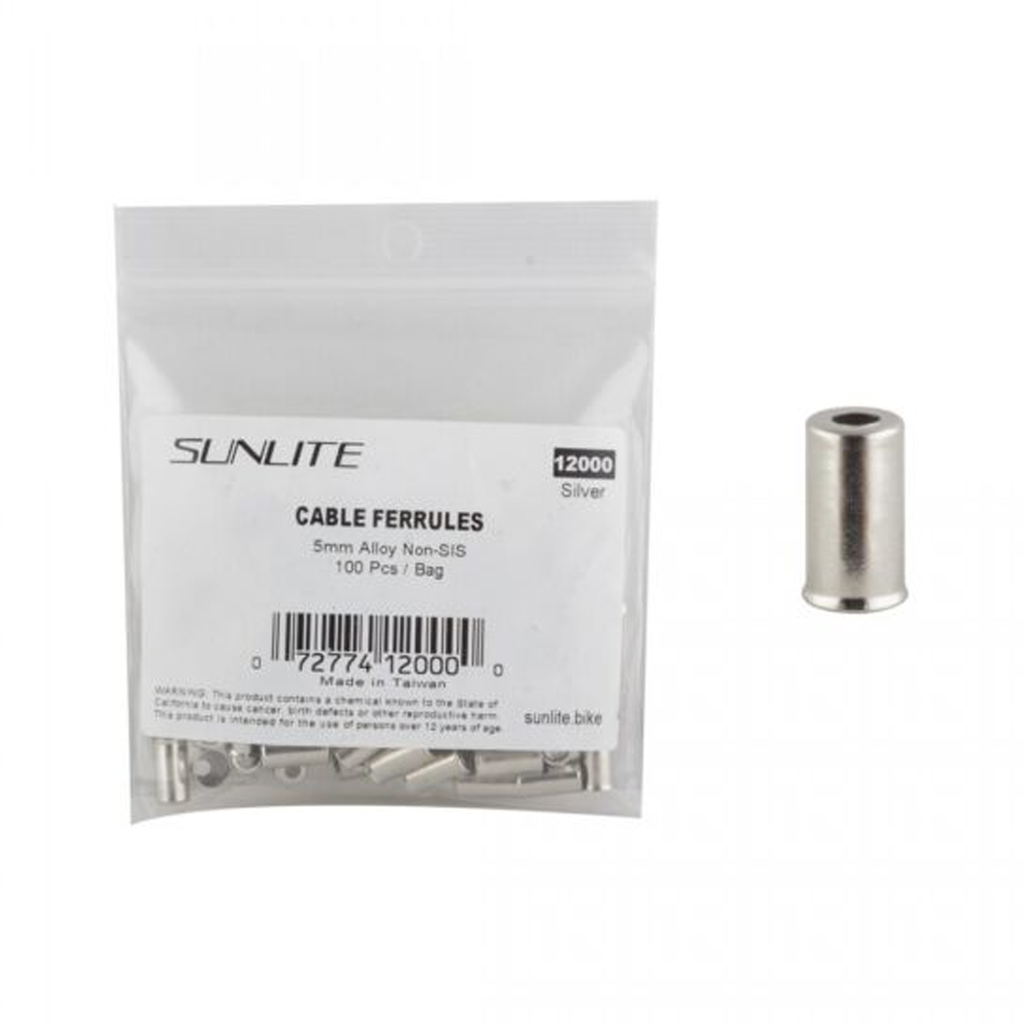 TOPE DE CABLE SUNLITE 5 MM ALUMINIO SIL