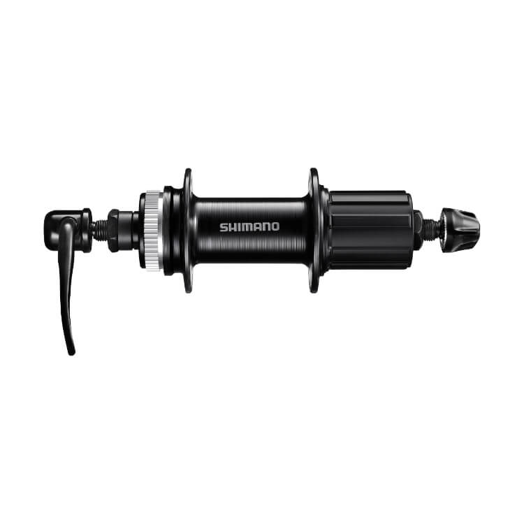 MANZANA SHIMANO DELANTERA Y TRASERA COMPATIBLE PARA 8/9/10 VELOCIDADES INCLUYE BLOQUEOS. TX505-8 32H x CENTER LOCK BLU
