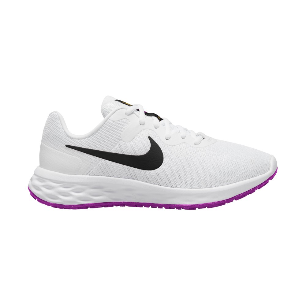 ZAPATO RUNNING NIKE REVOLUTION 6 NN WHT/BLK-VVD SLFR-VVD PPL
