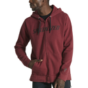 HODDIE SPZ LEGACY WORDMARK ZIP-UP HOODIE MRN