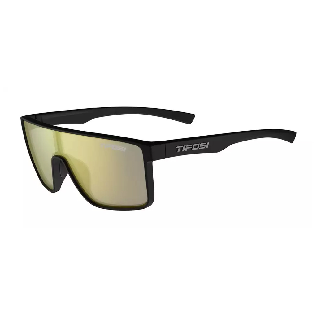 LENTE CICLISMO TIFOSI SANCTUM MATTE BLACK SMOKE YELLOW MIRROR
