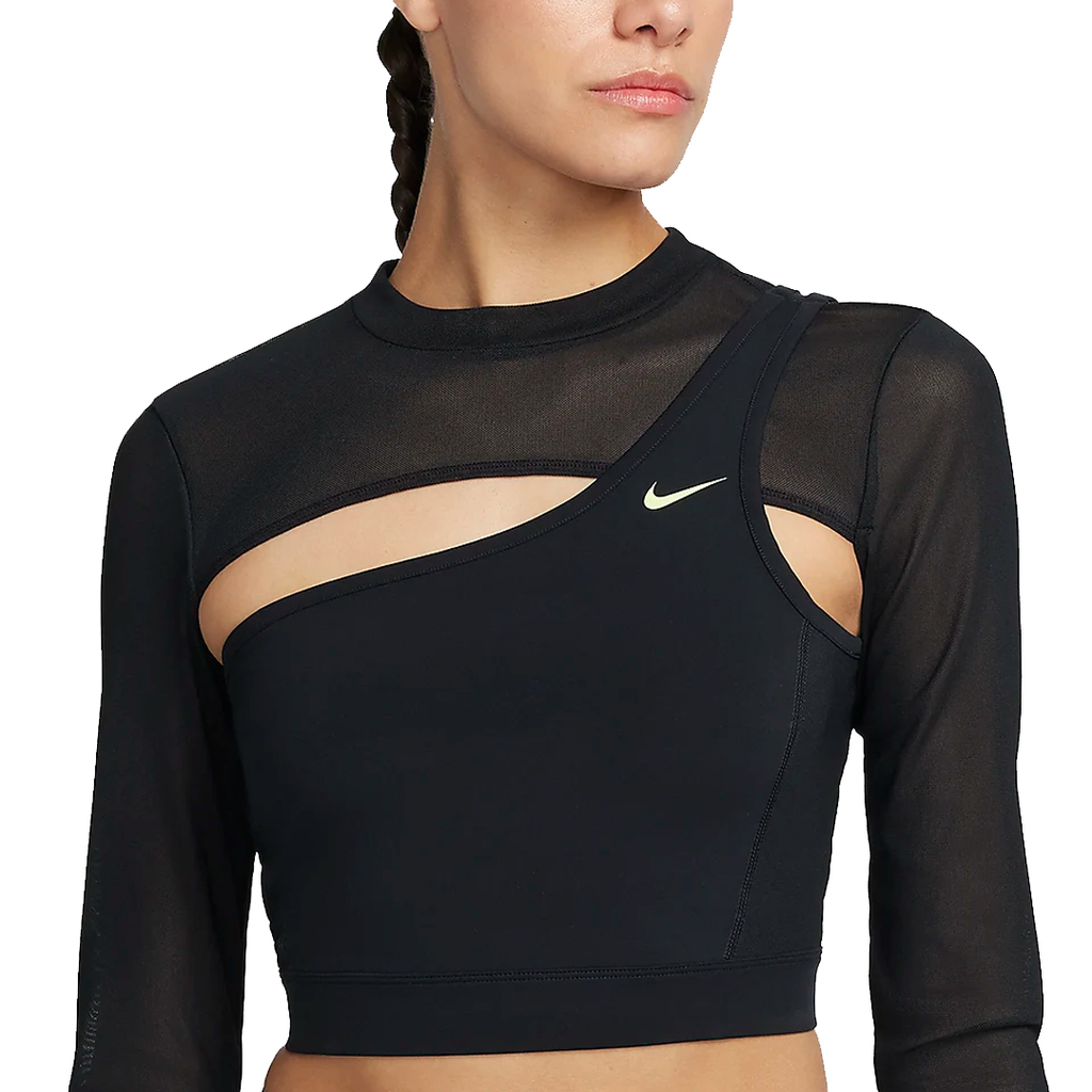 TOP TRAINING NIKE W NP LS CROPPED NVTY TRAINNING BLACK
