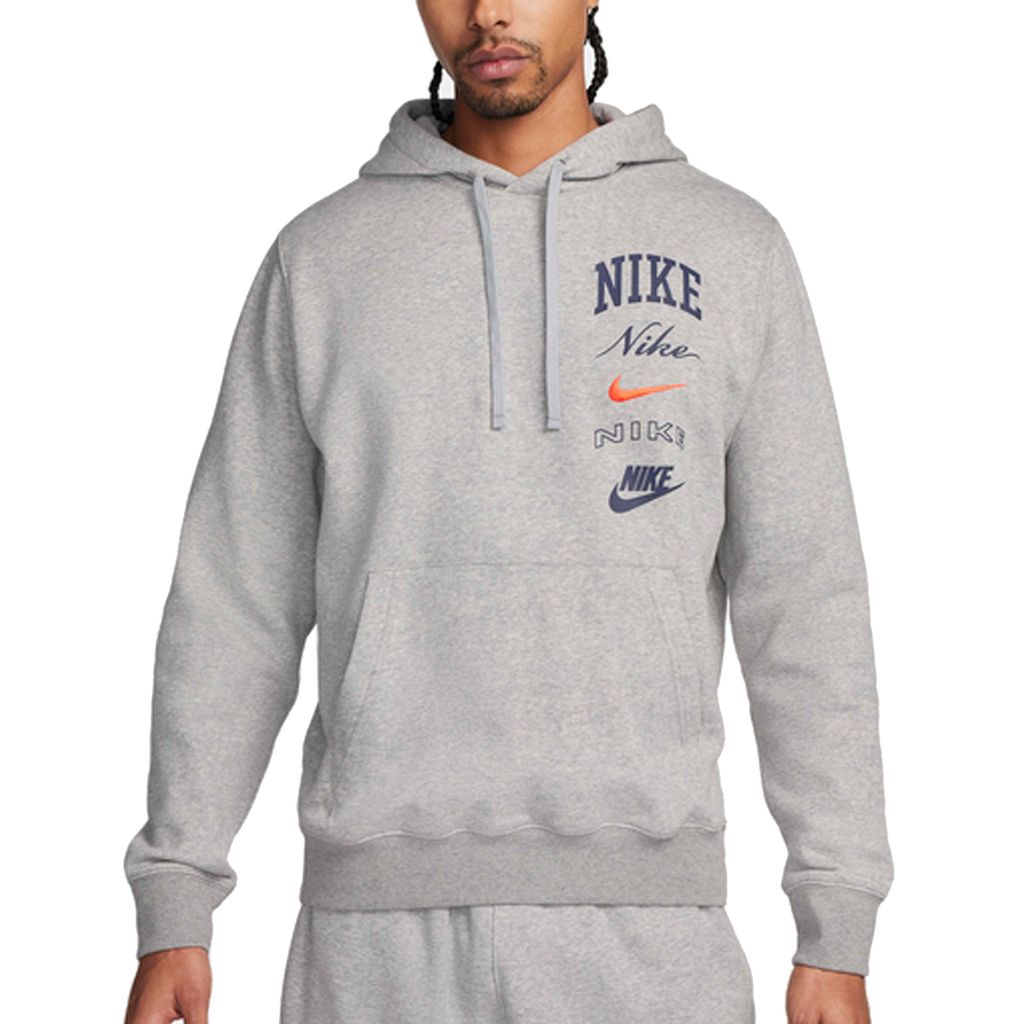 SUETER NIKE M NK CLUB BB PO HDY STACK GX TRAINNING LTSKGY/MNNAVY
