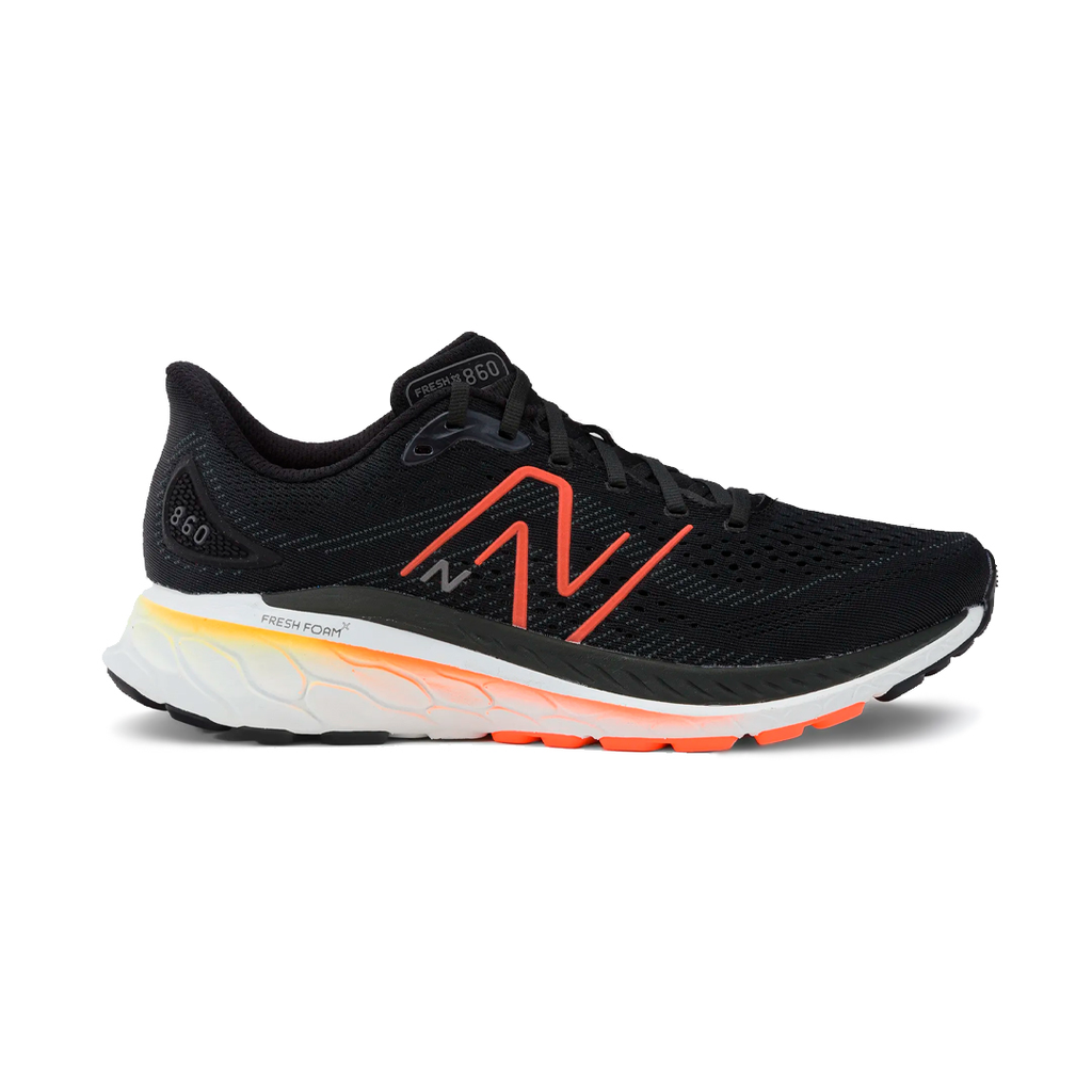 ZAPATO NEW BALANCE 860 RUNNING BLACK/WHITE/ORANGE