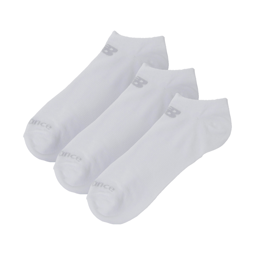 MEDIAS NEW BALANCE FLAT KNIT NO SHOW 6PACK PERFORMANCE COTTON RUNNING WHITE