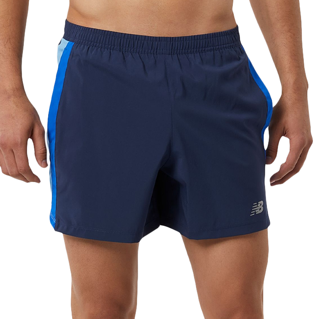 SHORT NEW BALANCE ACCELERATE 5 PULGADAS RUNNING BLUE / GRAY